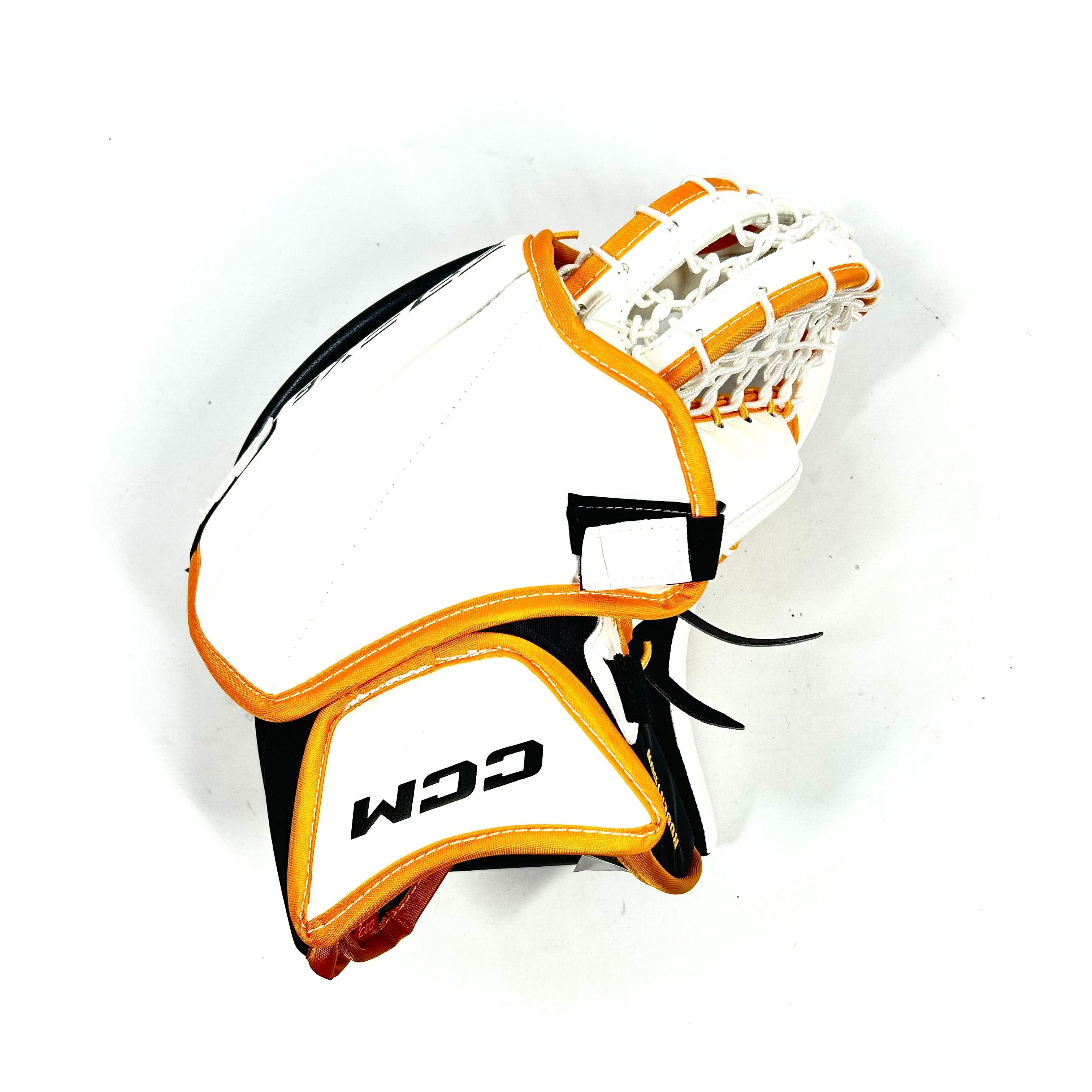 CCM Extreme Flex 6 - Nouveau gant de gardien senior Pro Stock - (Blanc/Jaune/Vert)